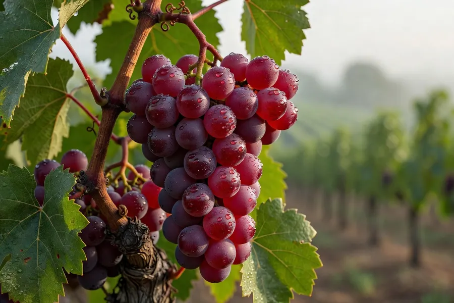 Chai de vinification avec barriques de chêne dans un domaine du Bergeracois