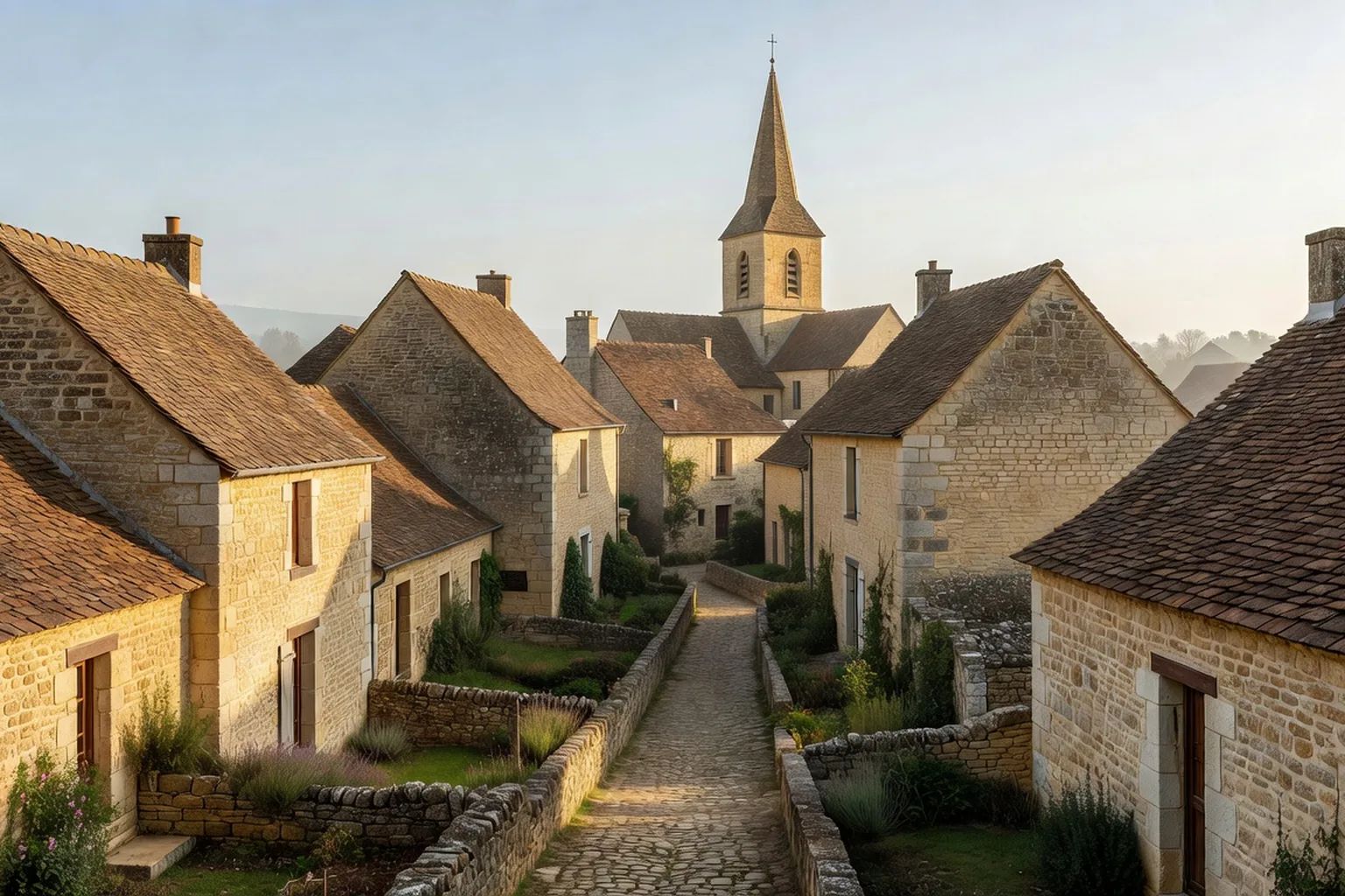 Les toits de lauzes du Périgord Noir, caractéristiques des villages autour de Sarlat